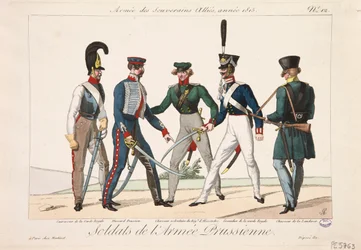 Soldiers of the Prussian Army, Army of the Allied Sovereigns, 1815